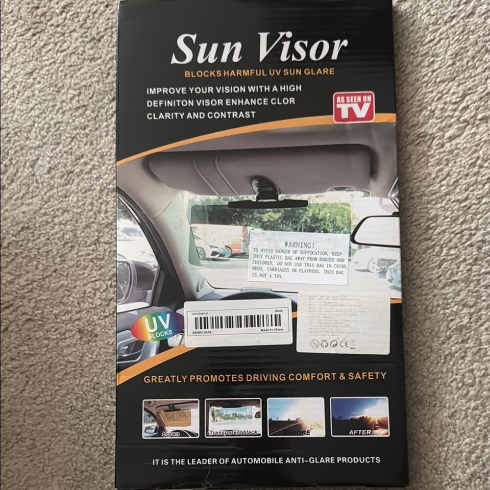 Black In-Visor Video Mount for Car Audio GPS